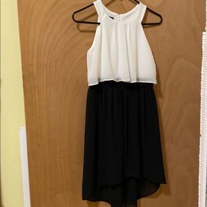 White and Black Dress